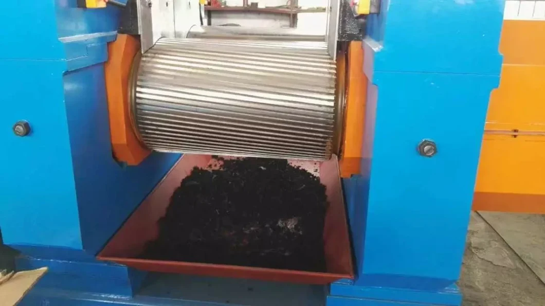 Rubber Crusher Machine Xkp-400 Rubber Roller Grinding Machine